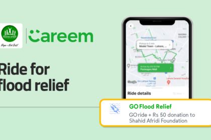 Careem and Shahid Afridi join hands for flood relief efforts