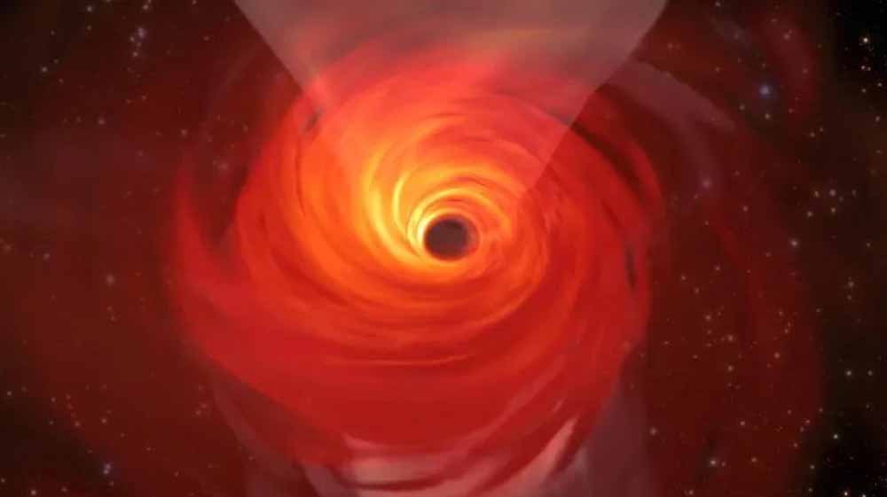 Hot Gas Bubble Found Spinning Around the Milky Way Black Hole