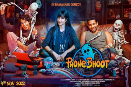 Phone Bhoot stars Katrina Kaif, Siddhant Chaturvedi, and Ishaan Khatter