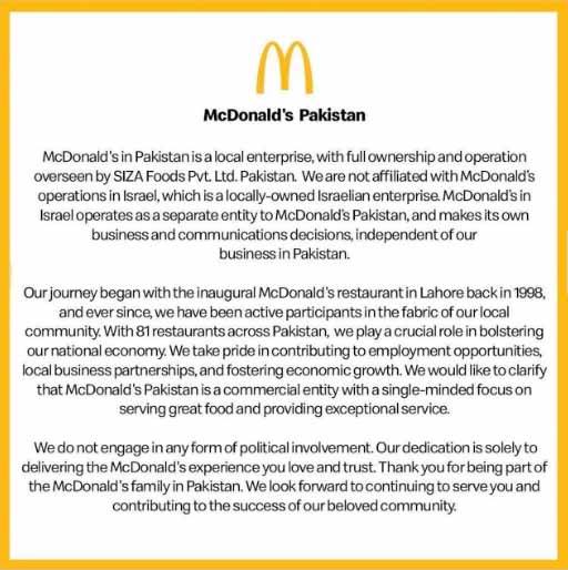 McDonald's Pakistan