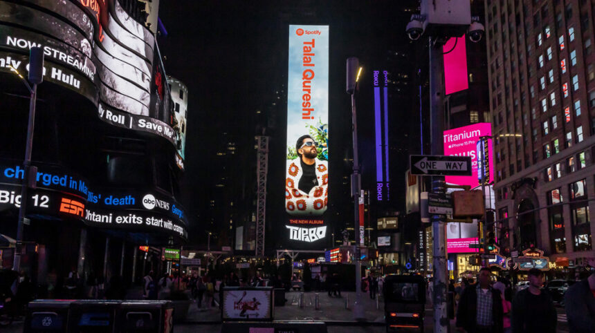 Talal Qureshi's Times Square Takeover with Spotify