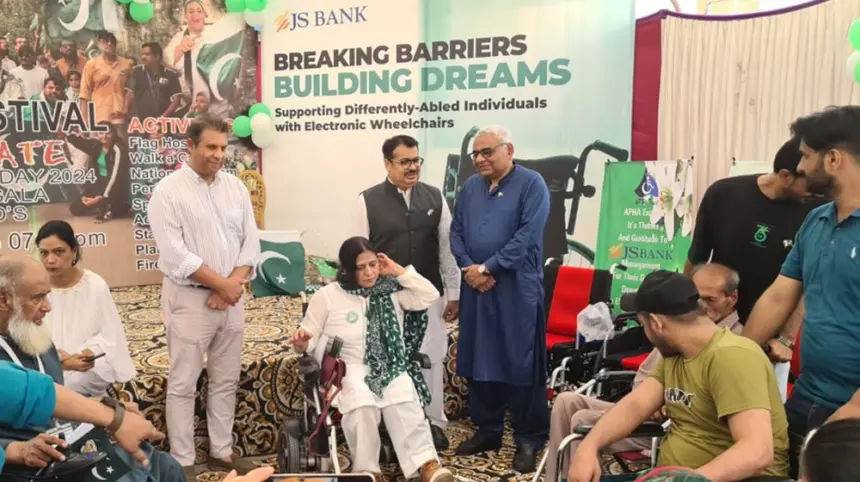 JS Bank Empowers Differently-Abled with Wheelchair Donation