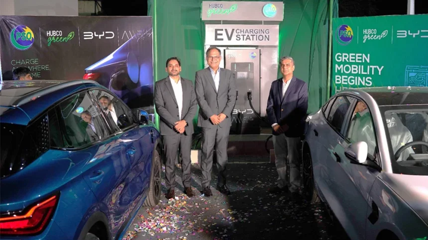 PSO, BYD & HUBCO Green Launch Pakistan’s First NEV Fast-Charging Station on M2 Motorway