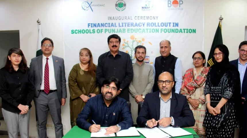 Financial Literacy Launched in Punjab Schools by PEF, Karandaaz, NIBAF & BoP