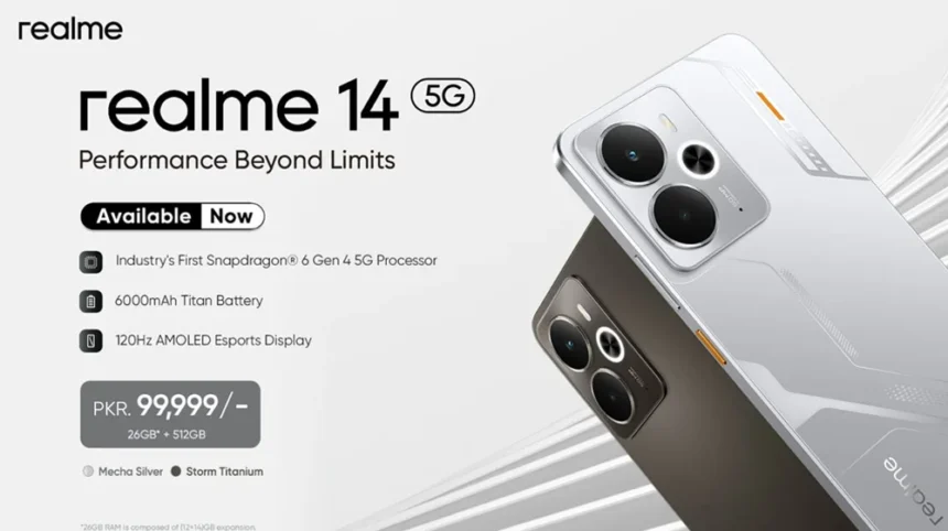 realme 14 Series with Snapdragon 6 Gen 4, 512GB Storage Launched in Pakistan Under PKR 100K
