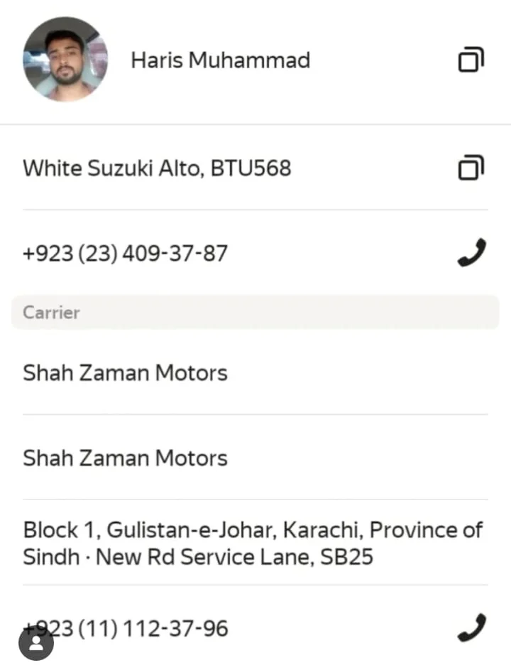 Karachi student escapes harassment by Yango Pakistan driver