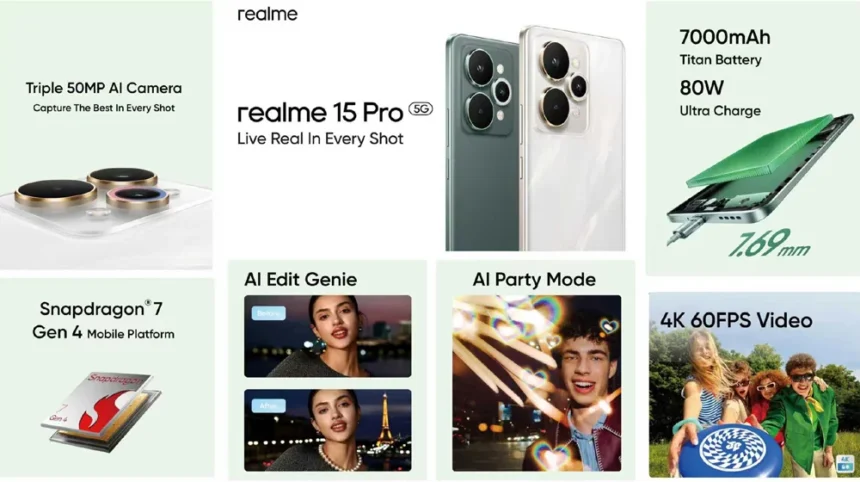 realme 15 Series Launches in Pakistan with Industry-First AI Edit Genie