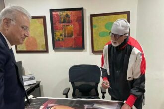 Dubai gold tycoon’s dream moment with Big B on Deewaar milestone