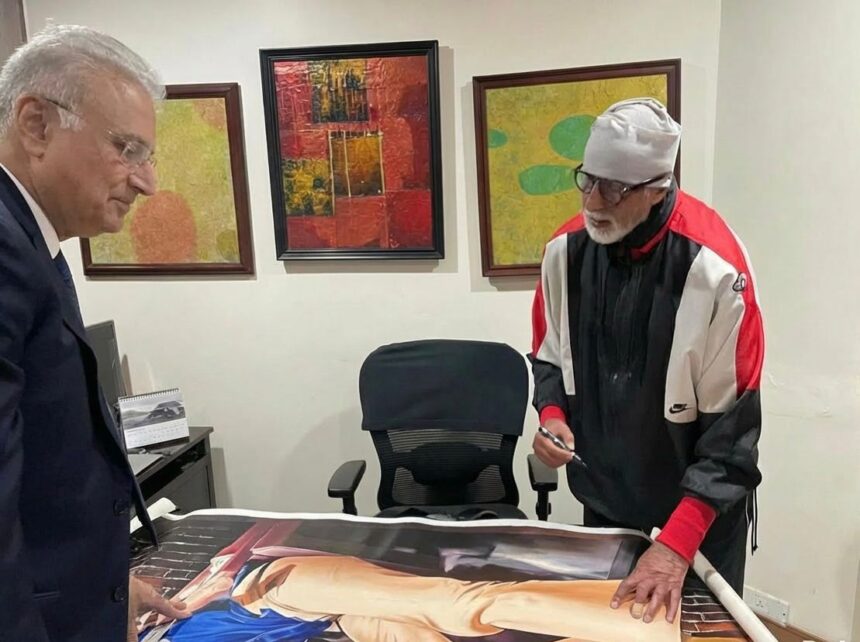 Dubai gold tycoon’s dream moment with Big B on Deewaar milestone