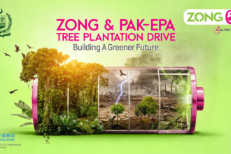 Zong Leads Climate Action through Afforestation Drive in Islamabad