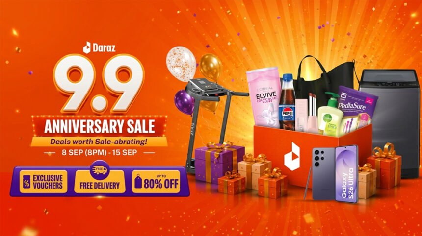 Daraz Pakistan 9.9 Sale 2026 with up to 80% off and 330+ brands