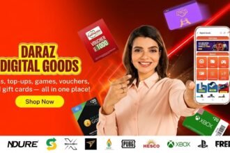 Daraz Pakistan Local Vouchers and Digital Goods featuring 25+ brands