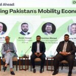 Awais Saeed of inDrive Pakistan discussing ride-hailing growth, sustainability and safety innovation at an Islamabad panel