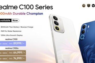 realme C100 Series first sale in Pakistan with 8000mAh battery