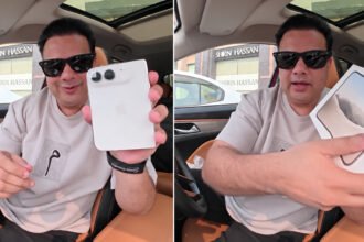 Akram Ali Becomes First in Pakistan to Unbox Official PTA-Approved iPhone Duo from Mercantile