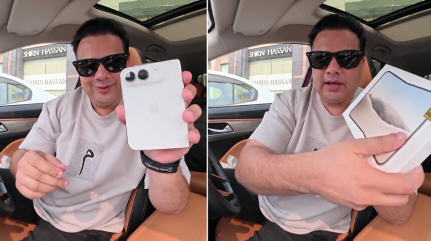 Akram Ali Becomes First in Pakistan to Unbox Official PTA-Approved iPhone Duo from Mercantile