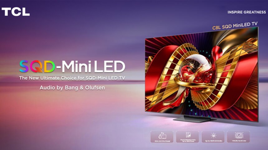 TCL SQD-Mini LED TV technology featuring advanced brightness, colour accuracy and premium display performance in Pakistan.